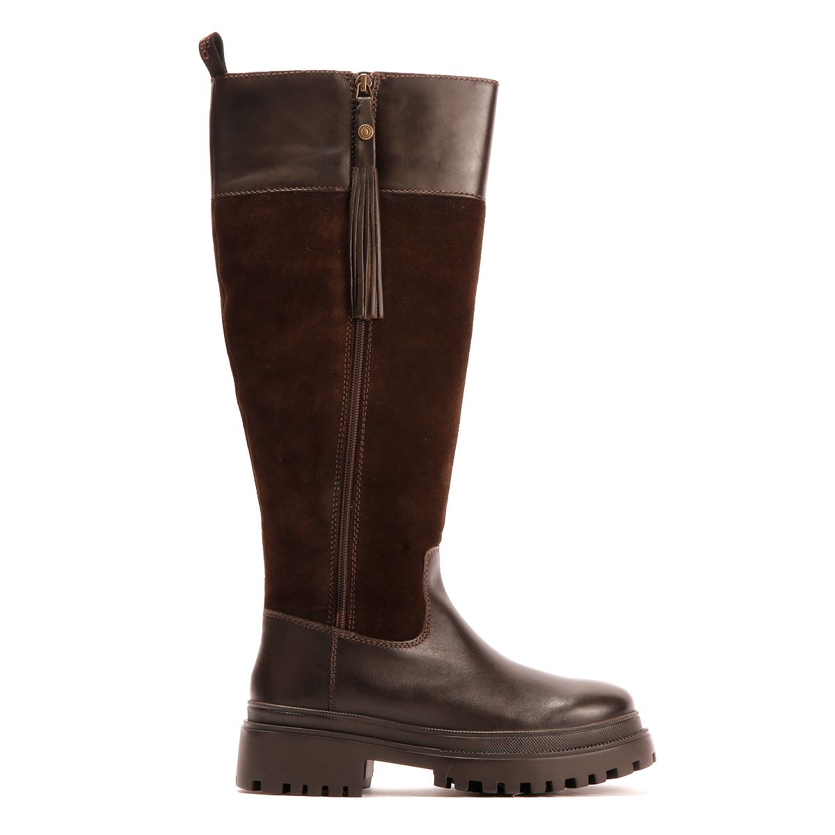 Osprey London The Bramble Tall Leather Women's Chocolate Burnish Boots