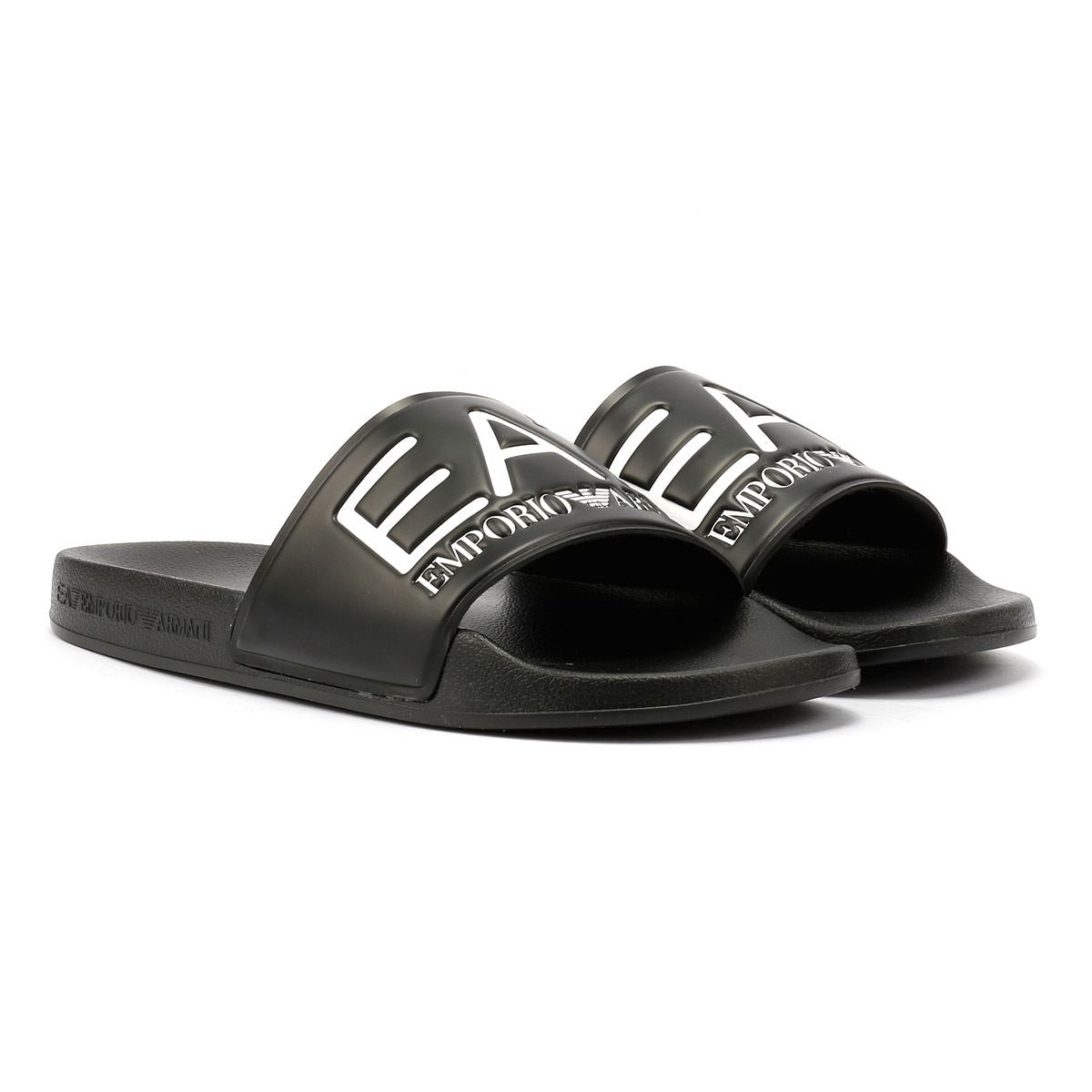 EA7 Water Sports Slide PVC Men's Black/White Slides