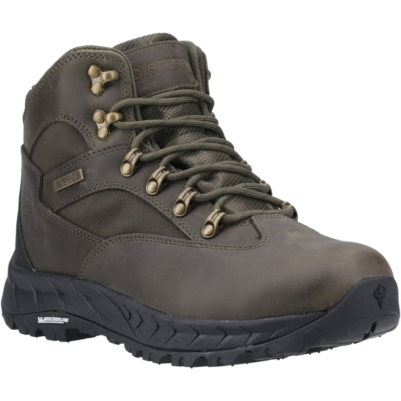 Hi-Tec Euro Trail Leather Men's Khaki Hiking Boots