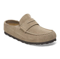 Birkenstock Naples Suede Taupe Regular Clogs