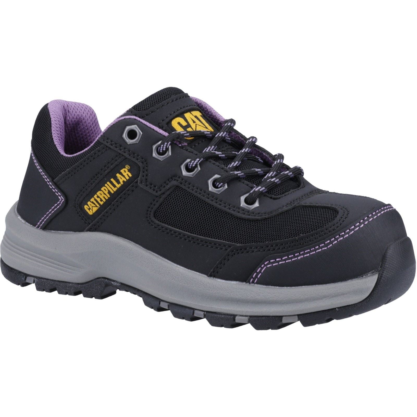 Caterpillar Elmore PVC Black/Lilac Safety Sneakers