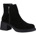 Hush Puppies Adele Suede Women's Black Heeled Ankle Boots