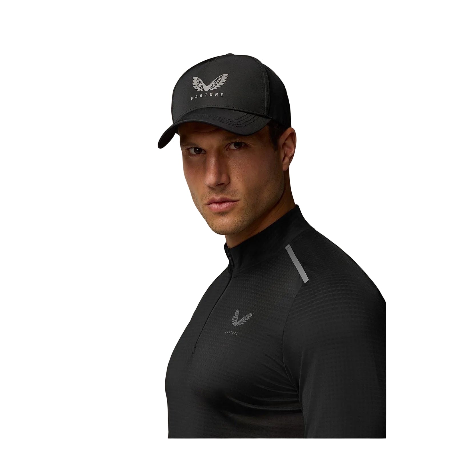 Castore Core Unisex Adults Black Baseball Caps - One Size