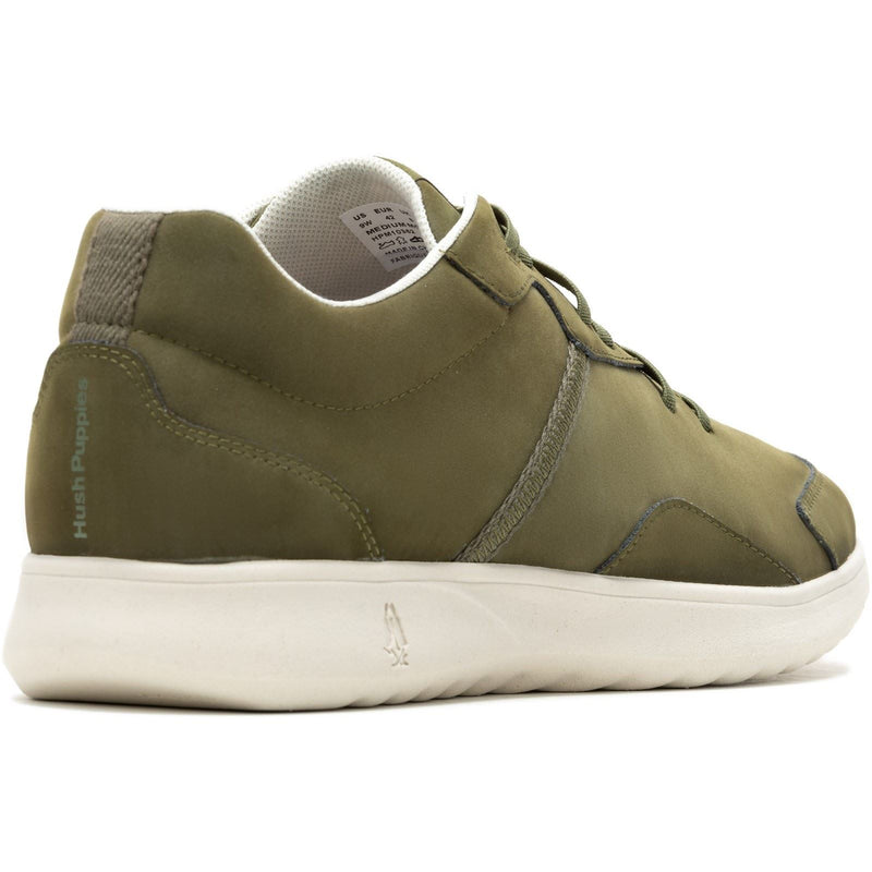 Hush Puppies The Good Leather Men's Olive Sneakers
