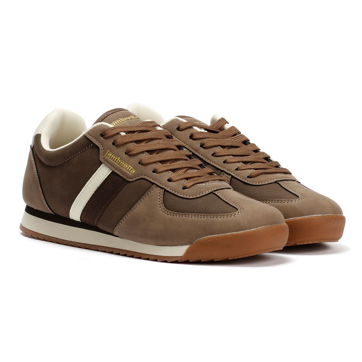 Lambretta Diego Men's Choc/Cream Sneakers