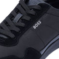 Boss Titanium Men's Black Sneakers