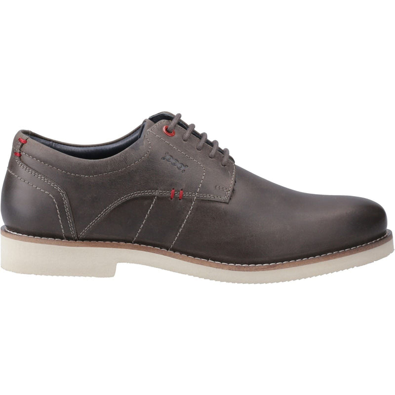 Pod Hampton Leather Men's Grey Lace-Up Shoes
