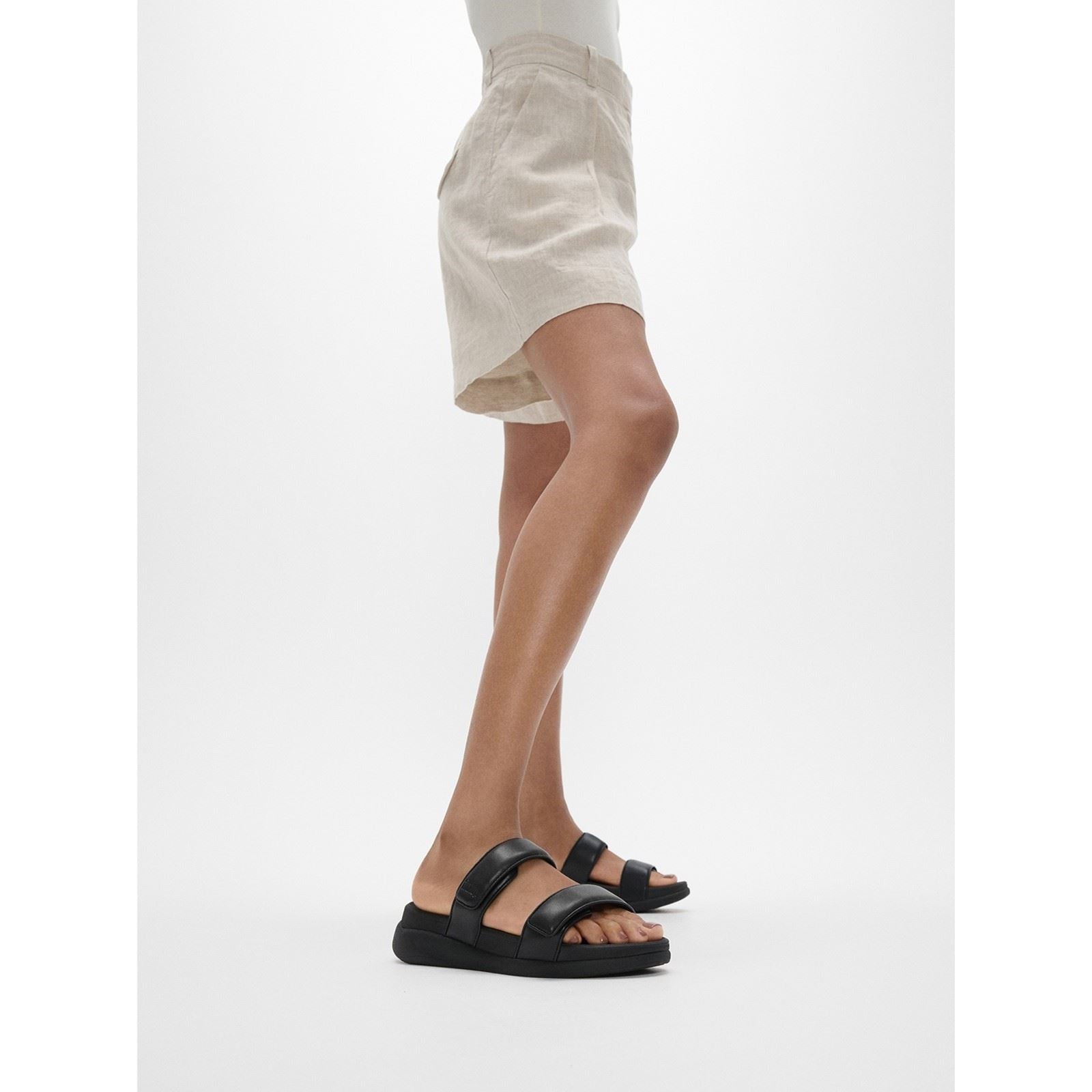 Fitflop F-Mode Go Polyurethane Women's All Black Sandals