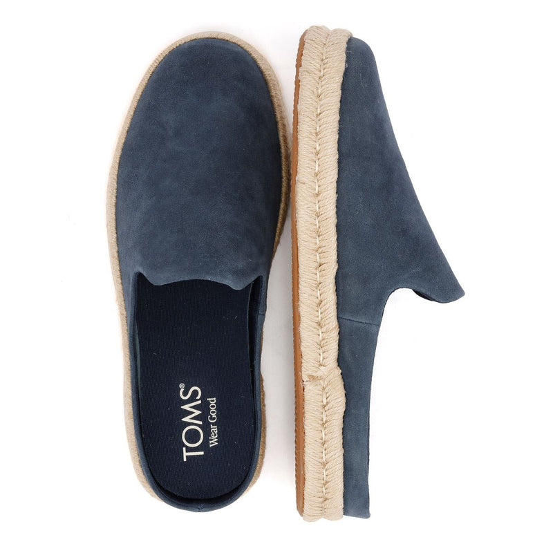 TOMS Santiago Suede Men's Navy Mules
