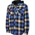 Hard Yakka Quilted Flannel Shacket Men's Blue Shirt Jacket