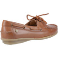 Hush Puppies Irene Leather Women's Tan Boat Shoes