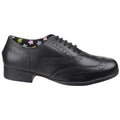 Hush Puppies Kada Junior Girls Black Leather Brogues
