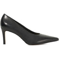 Dune Aspiring Leather Women's Black Heels