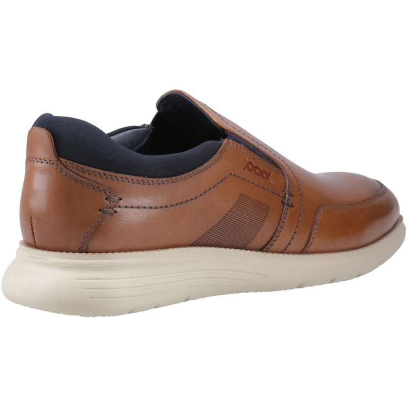 Pod Holden Leather/Textile Men's Cognac Sneakers