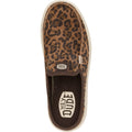 HEYDUDE Austin Lift Classic Leather Women's Brown Leopard Mules