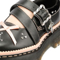 Dr. Martens Kemsley Athena Leather Women's Black/Powder Pink Shoes