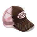 Von Dutch Staple Trucker Cotton Choc/Pink Caps
