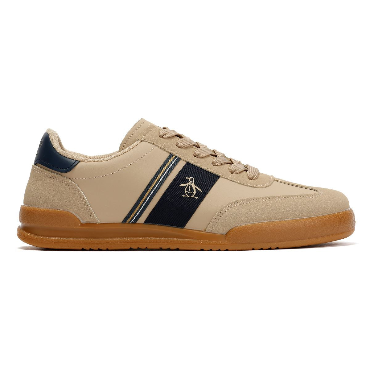 Penguin Gaz Men's Beige/Navy Sneakers