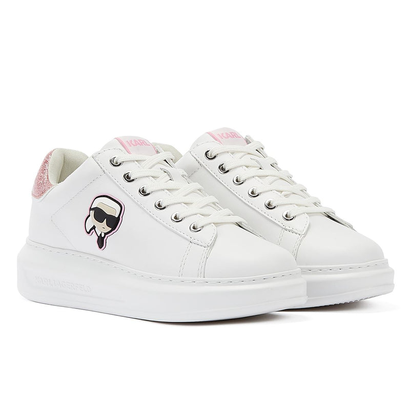 Karl Lagerfeld Kapri NFT LO Lace Women's White/Pink Sneakers