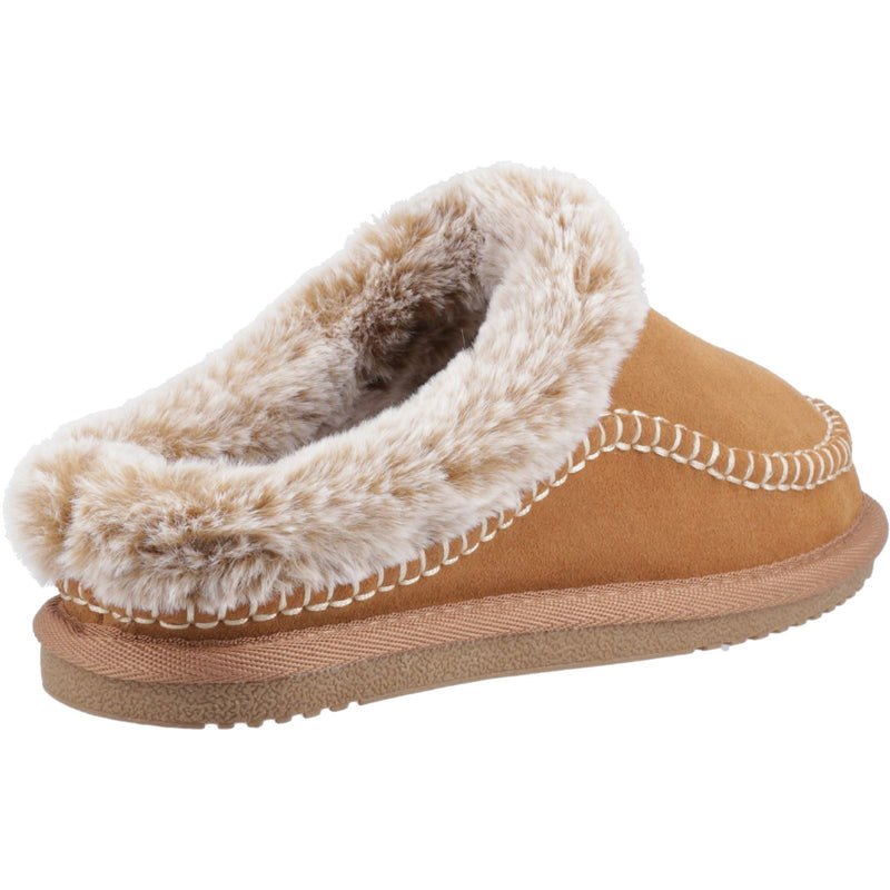 Hush Puppies Anika Suede Women's Tan Slippers