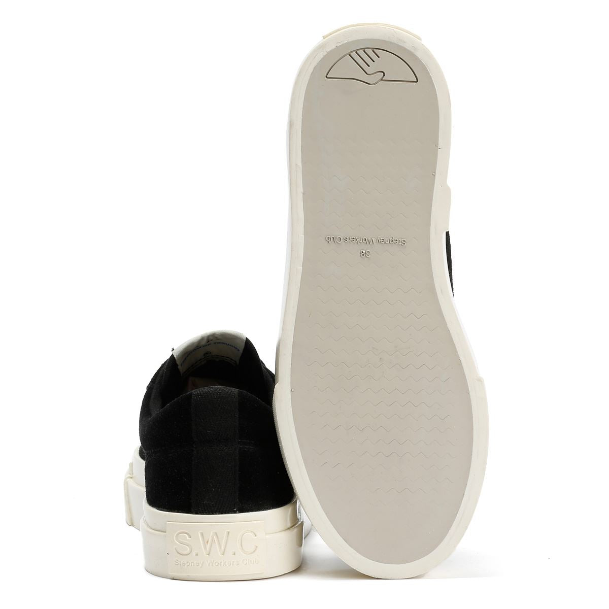 Stepney Workers Club Dellow L Suede Women's Black Sneakers