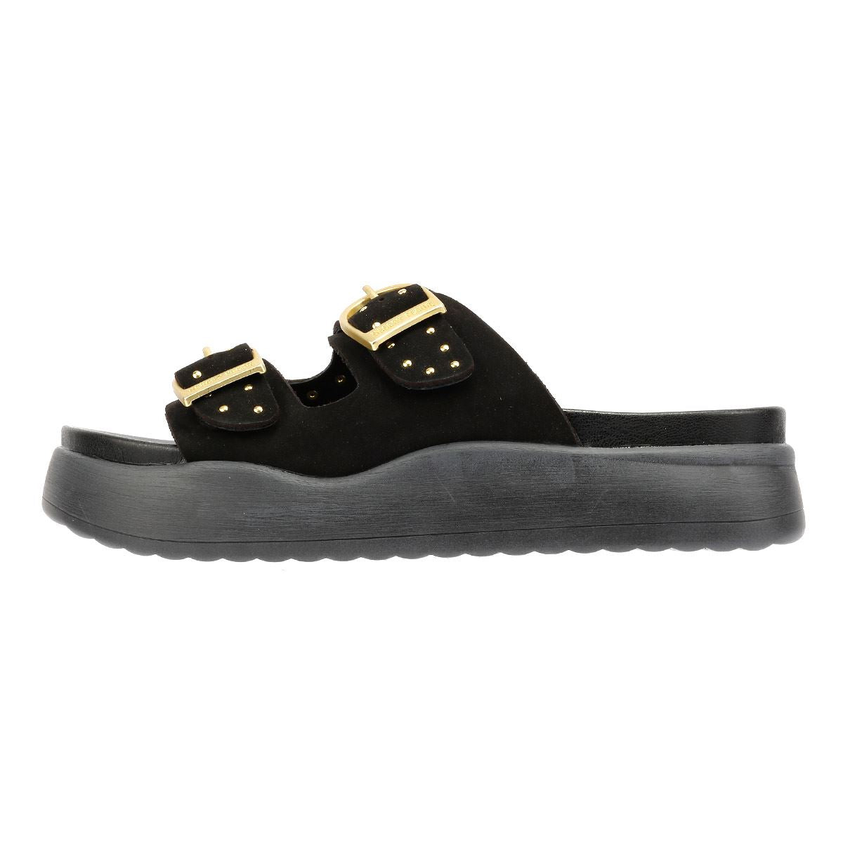 Desert Fleur Girasol Nubuck Women's Black Sandals
