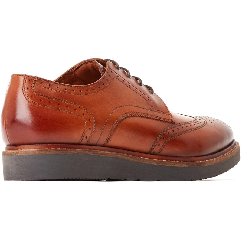 Base London Joe Leather Men's Burnt Tan Brogues Shoes