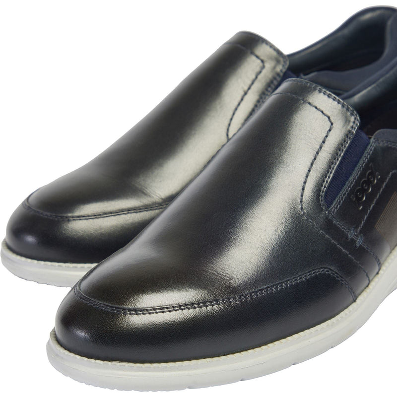 Pod Holden Leather/Textile Men's Navy Sneakers