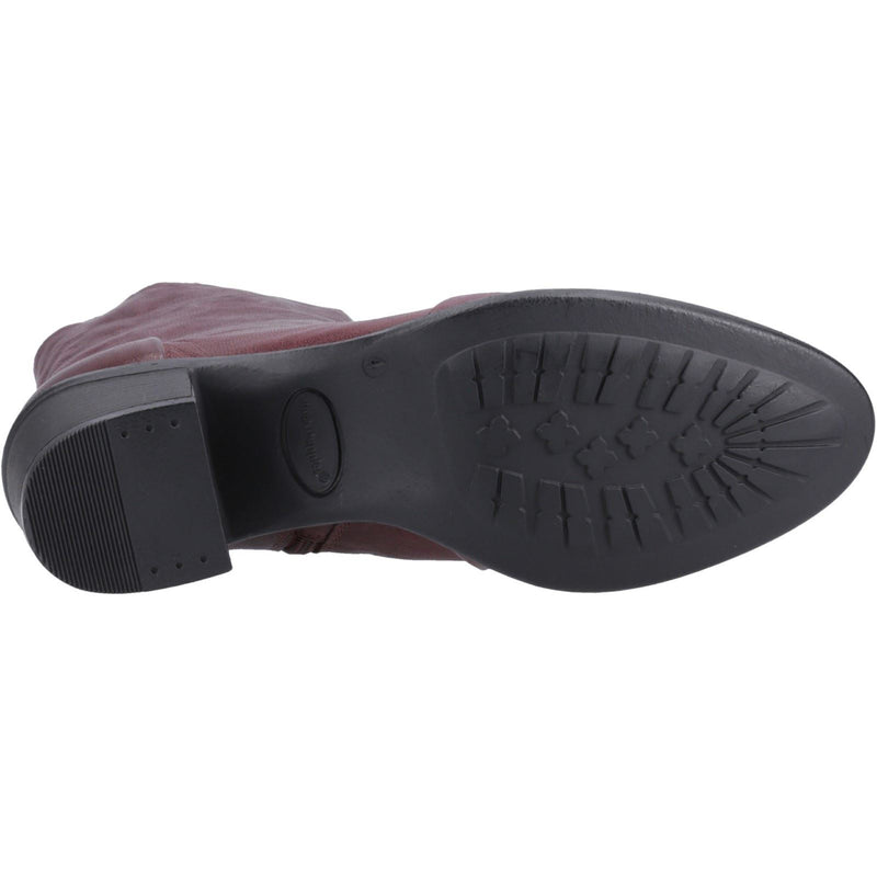 Hush Puppies Winona Leather Women's Plum Boots