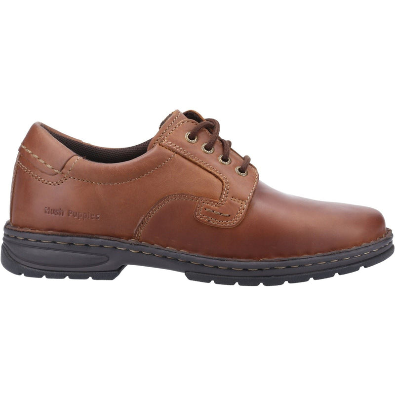 Hush Puppies Outlaw II Leather Men's Brown Lace-Up Shoes