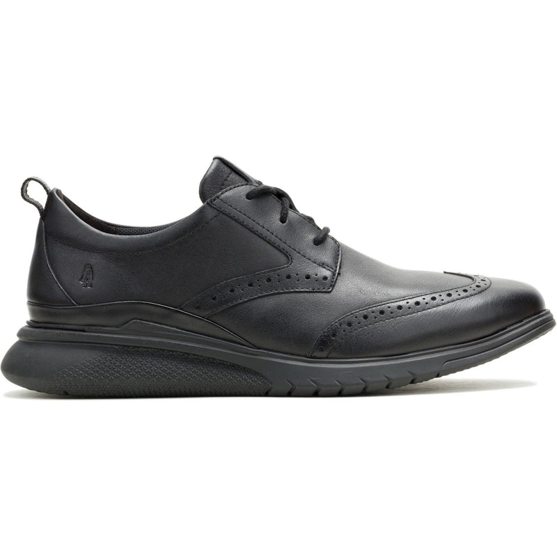 Hush Puppies Advance Leather Men's Black/Black Lace-Up Shoes