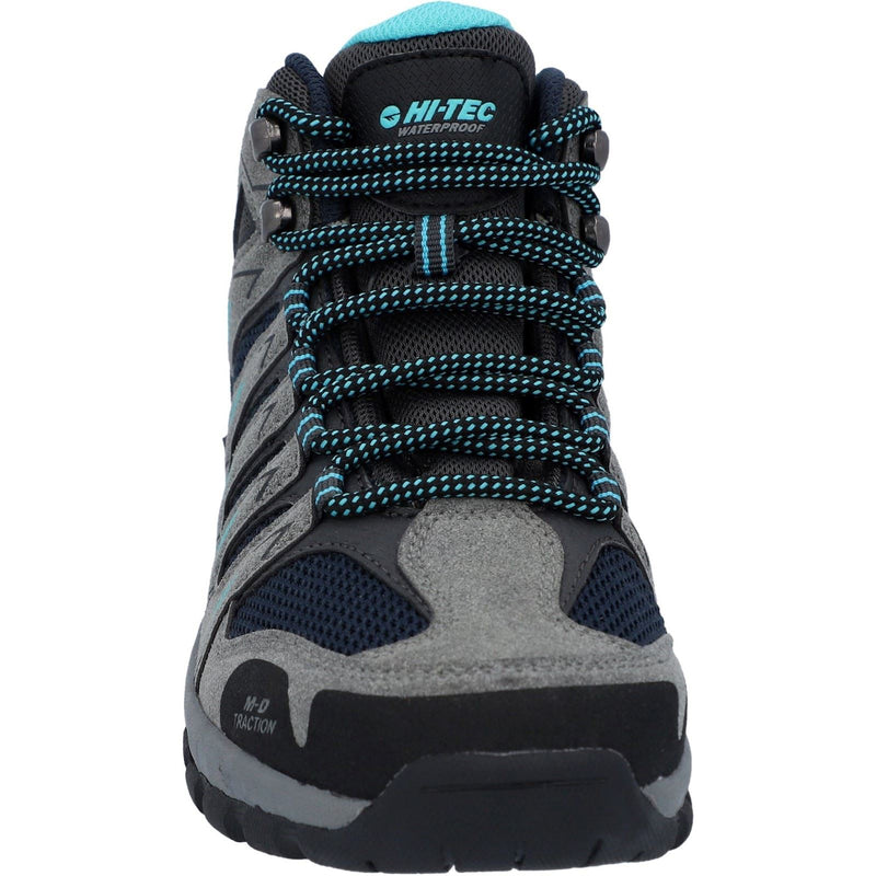 Hi-Tec Corzo Mid PU Suede Women's Graphite Grey/Dark Red Hiking Boots