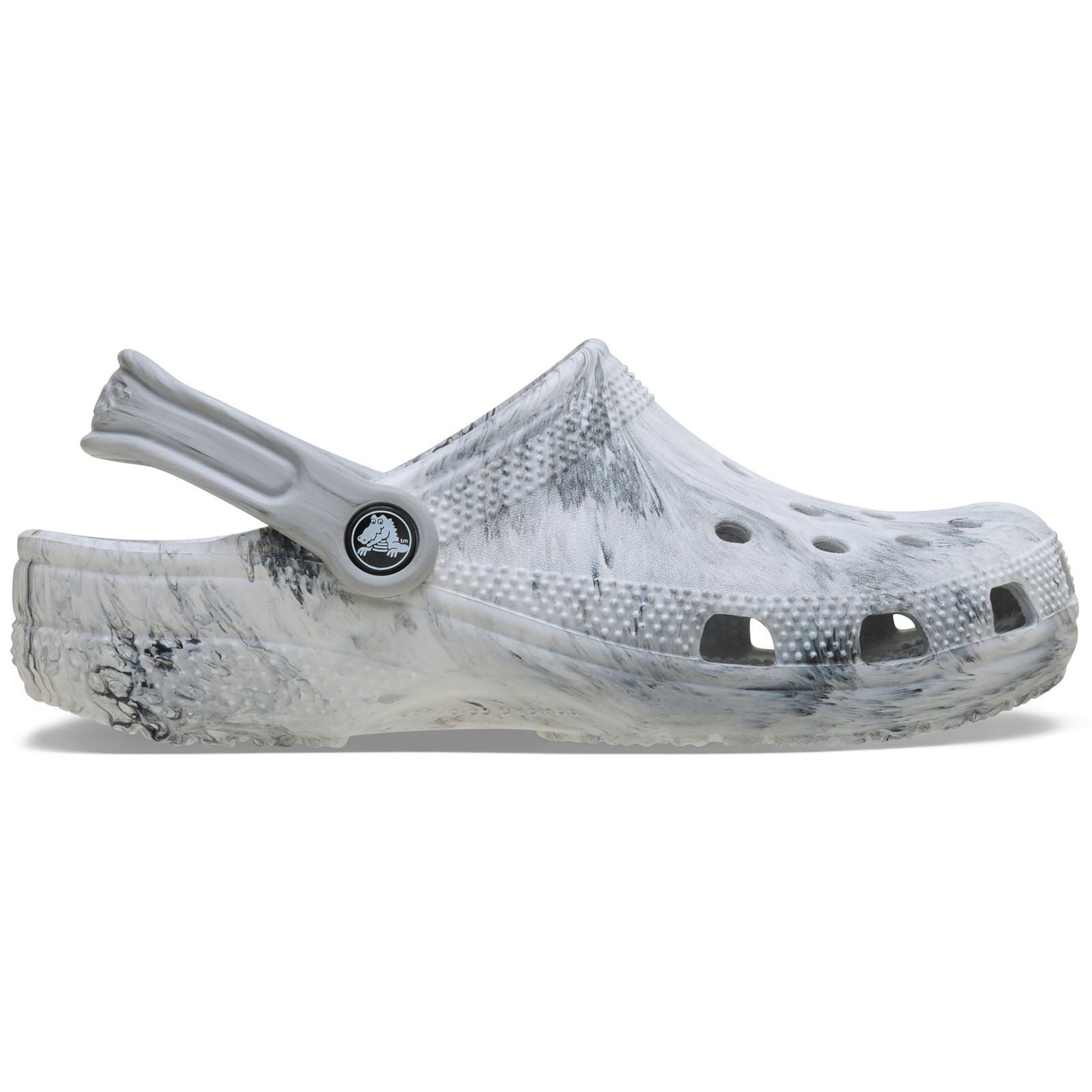 Crocs Classic Marbled Clog Synthetic Black/White Clogs