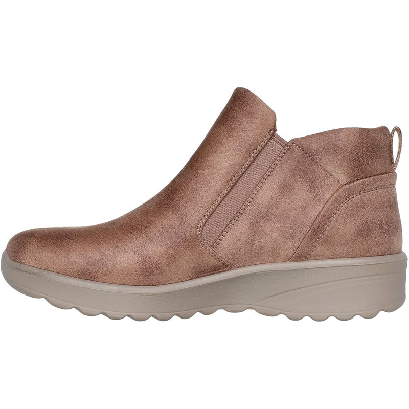 Skechers Lovely Vibe Fall In Bloom Textile Women's Mushroom Winter Ankle Boots