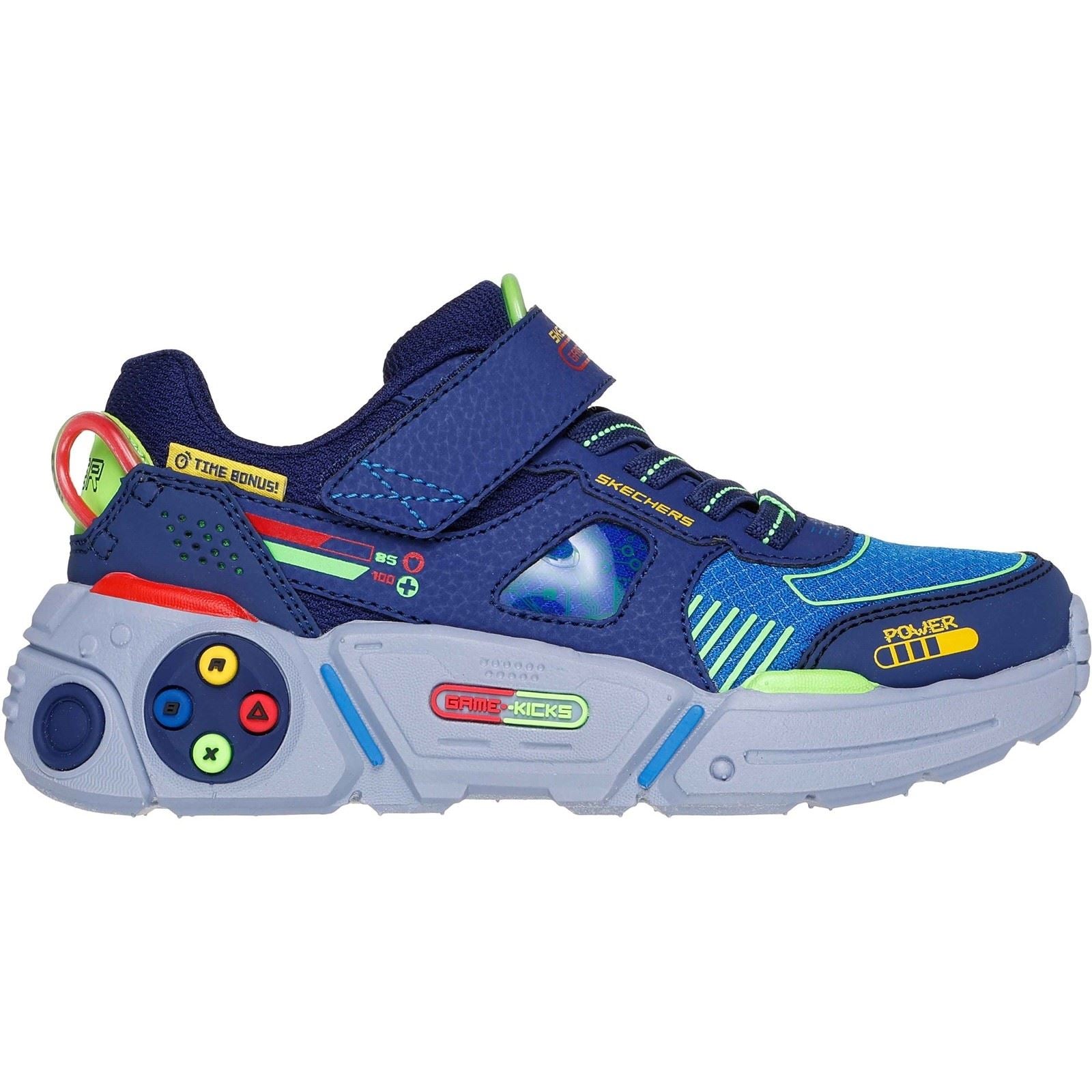 Skechers Game Kicks: Gametronix 2.0 Boy's Navy/Multi Trainers
