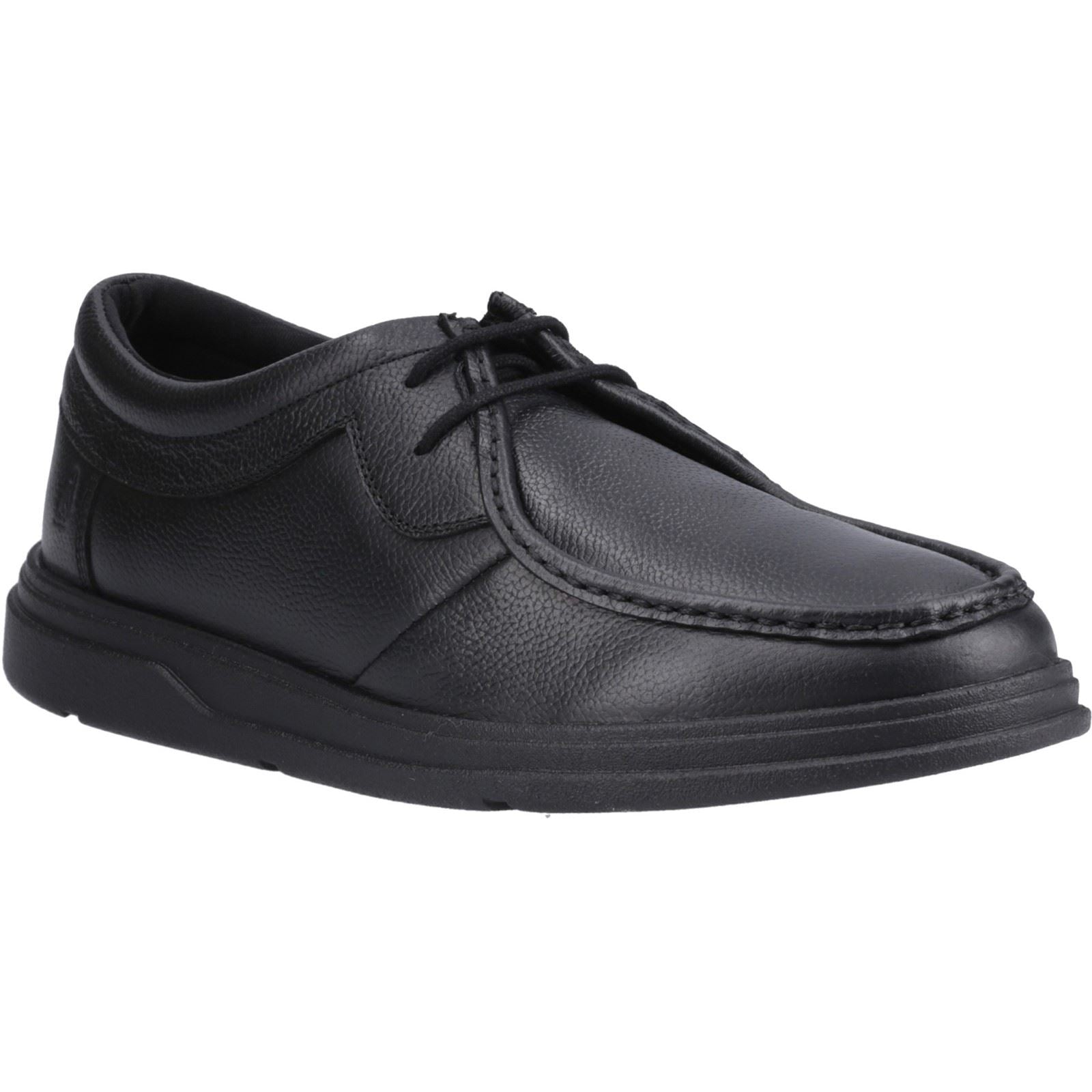 Hush Puppies Ronan Mocc Leather Boys's Black Moccasins Shoes