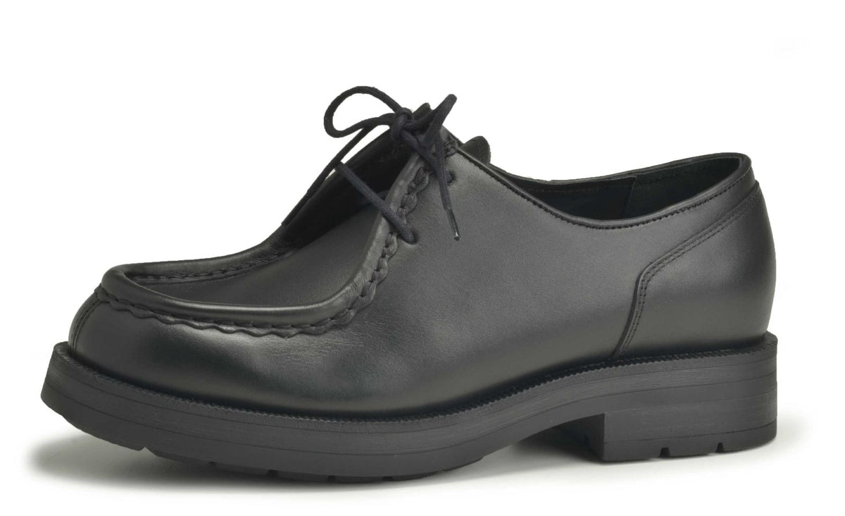 Kleman Tambour Leather Men's Noir Lace-Up Shoes