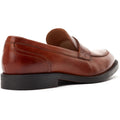 Base London Kennedy Leather Men's Burnt Tan Slip-On Shoes