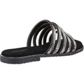 Hush Puppies Paris Slide Suede Women's Black/Silver Sandals
