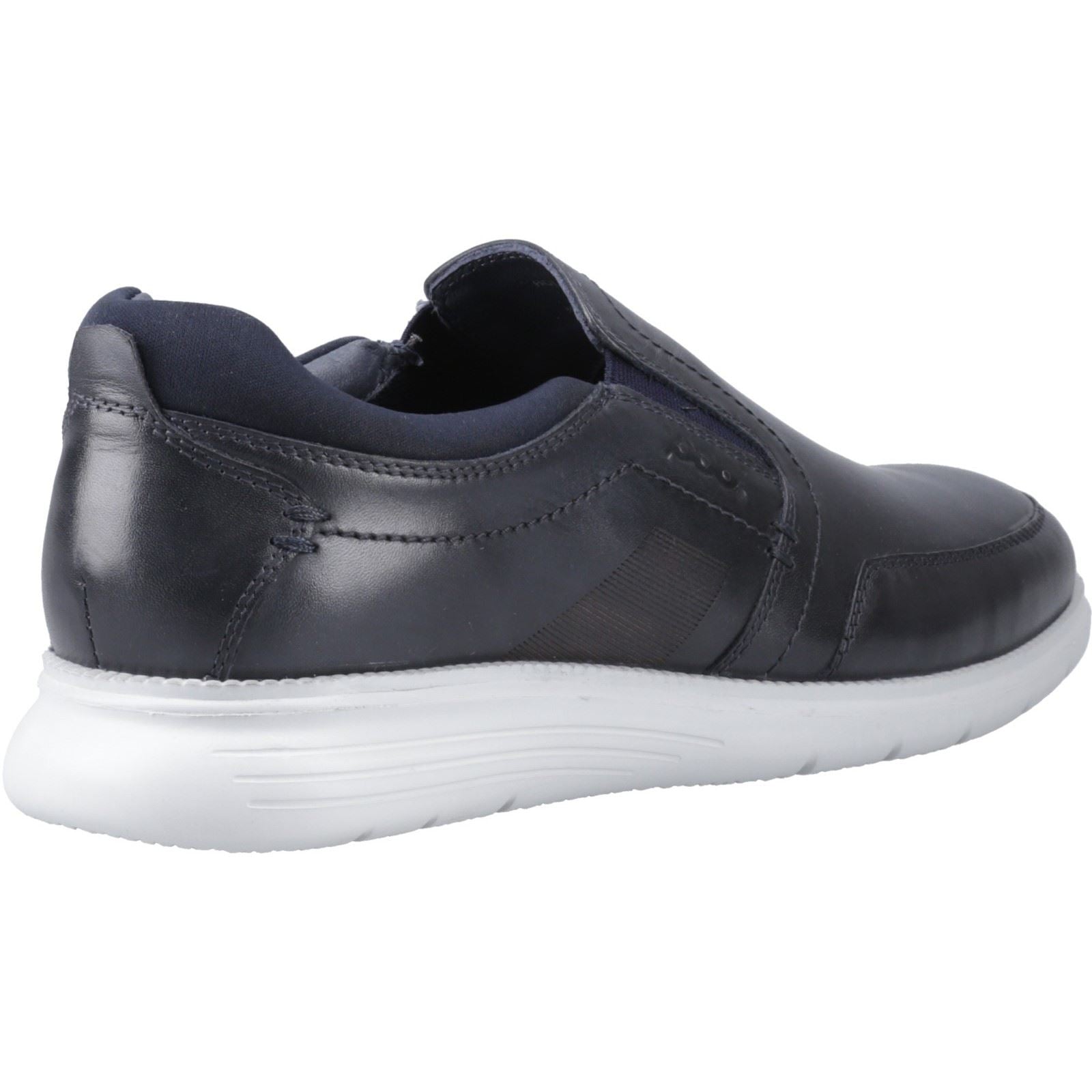 Pod Holden Leather/Textile Men's Navy Sneakers
