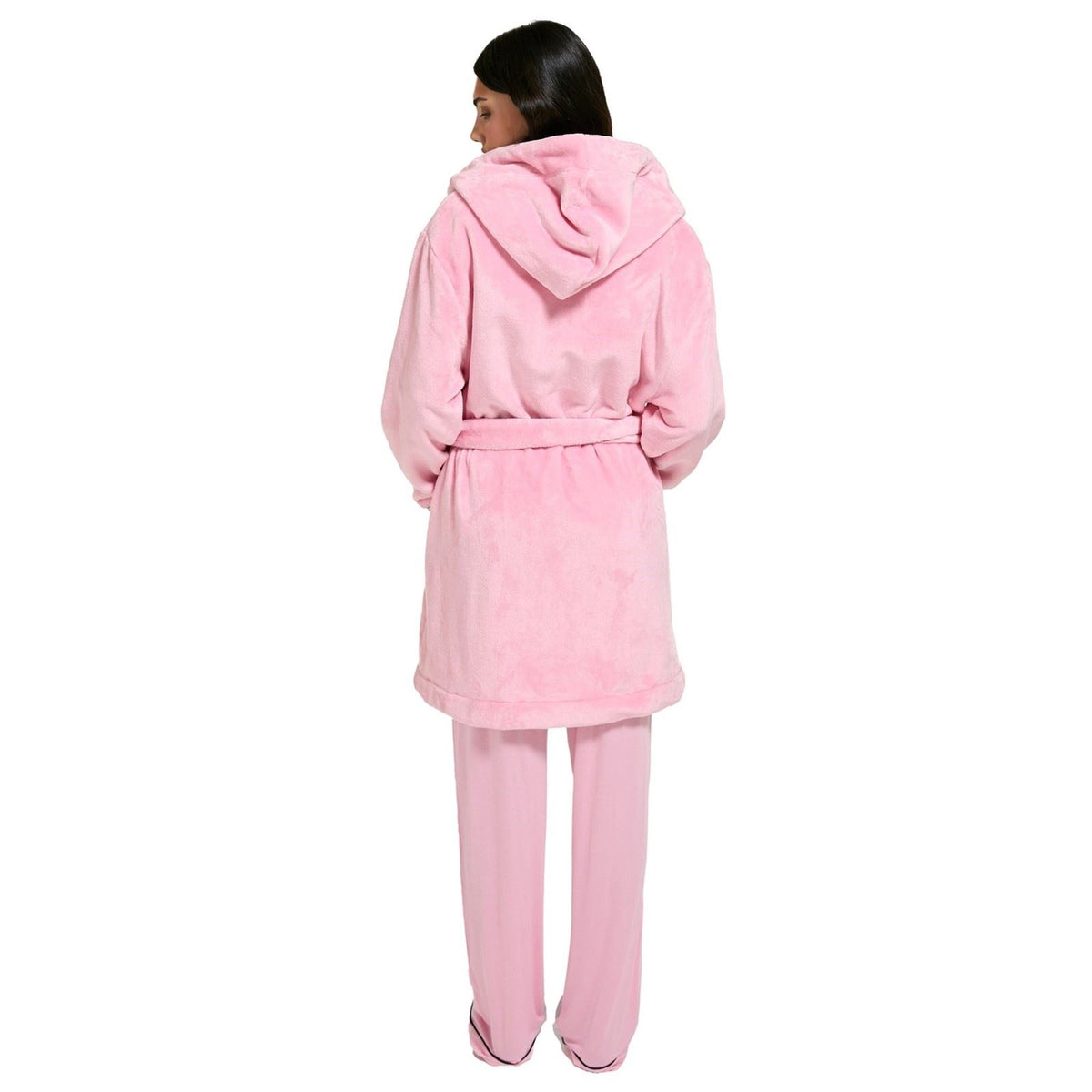 Juicy Couture Crest Robe Polyester Women's Pink Loungewear Robe