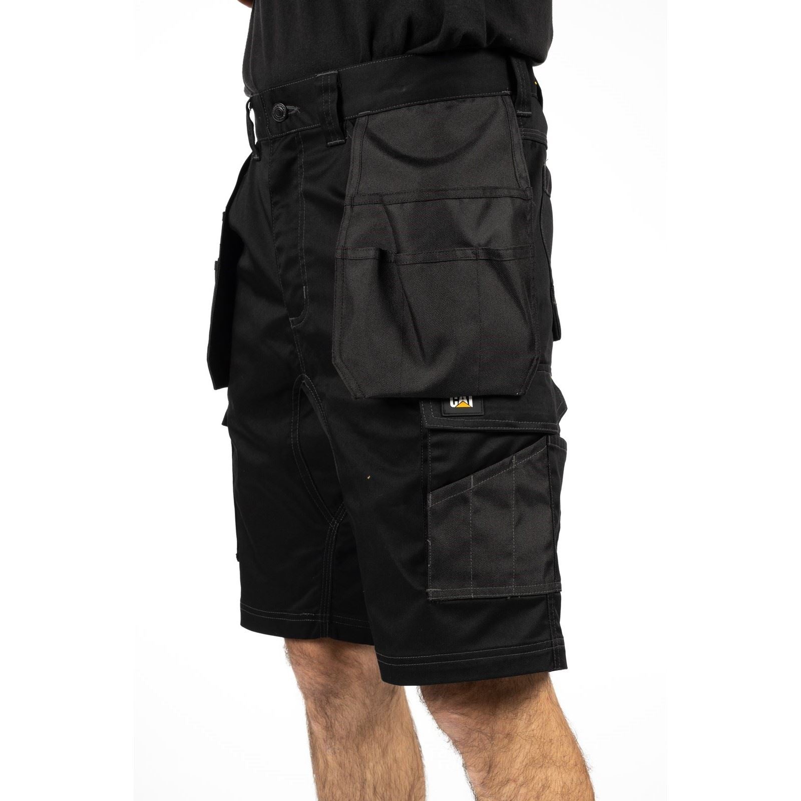 Caterpillar Essential Stretch Holster Synthetic Men's Black Work Shorts