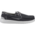 HEYDUDE Welsh Grip Classic Mesh Cotton Blend Men's Black/Storm Gray Boat Shoes
