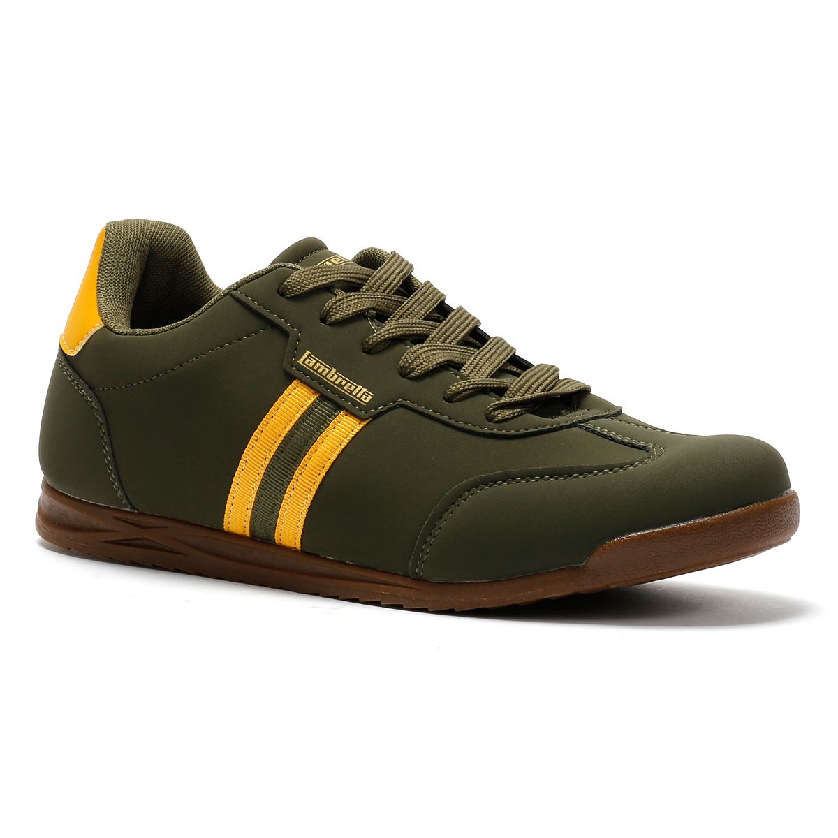 Lambretta Tackle Men's Khaki/Gold Sneakers