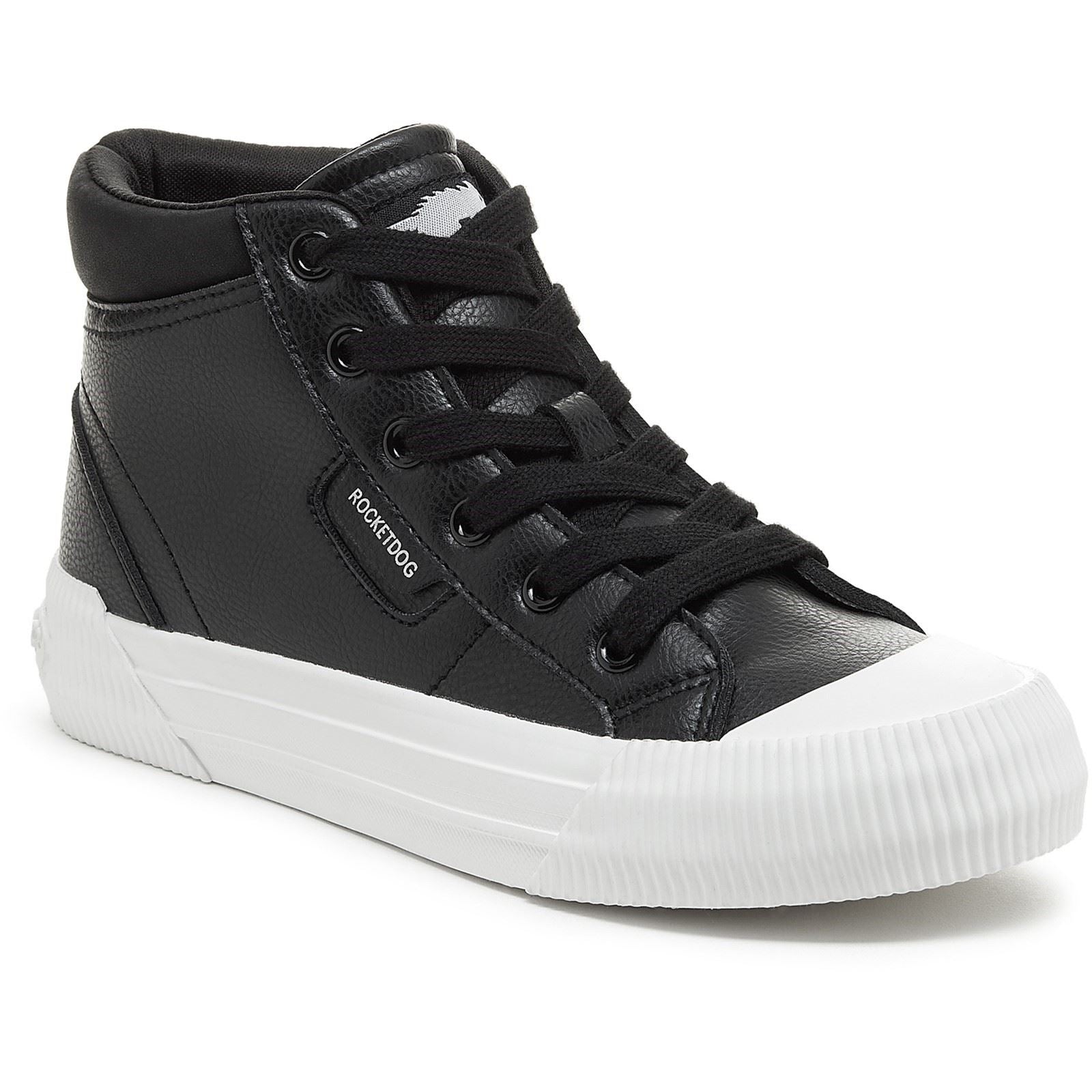 Rocket Dog Cheery Hi Polyurethane Women's Black Sneakers
