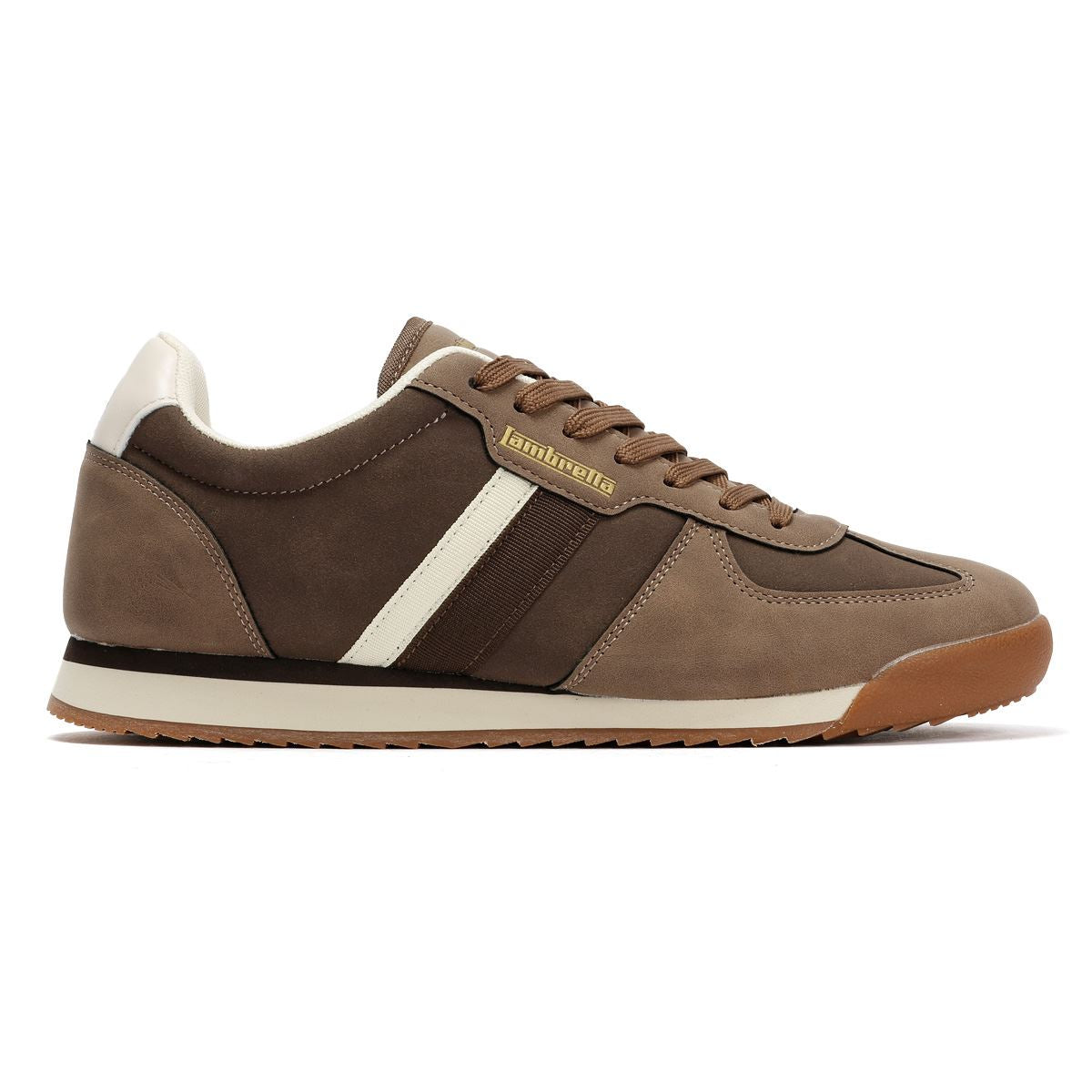 Lambretta Diego Men's Choc/Cream Sneakers