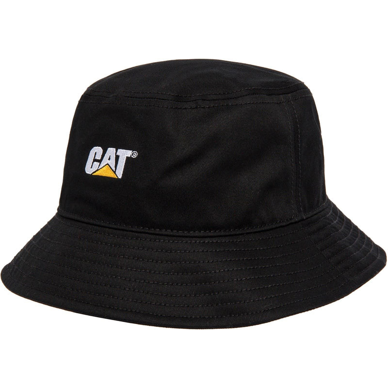 Caterpillar Cotton Unisex Adults Black Bucket Hat