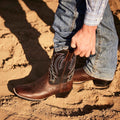 Durango Westward Leather Men's Dark Chestnut/Black Onyx Boots