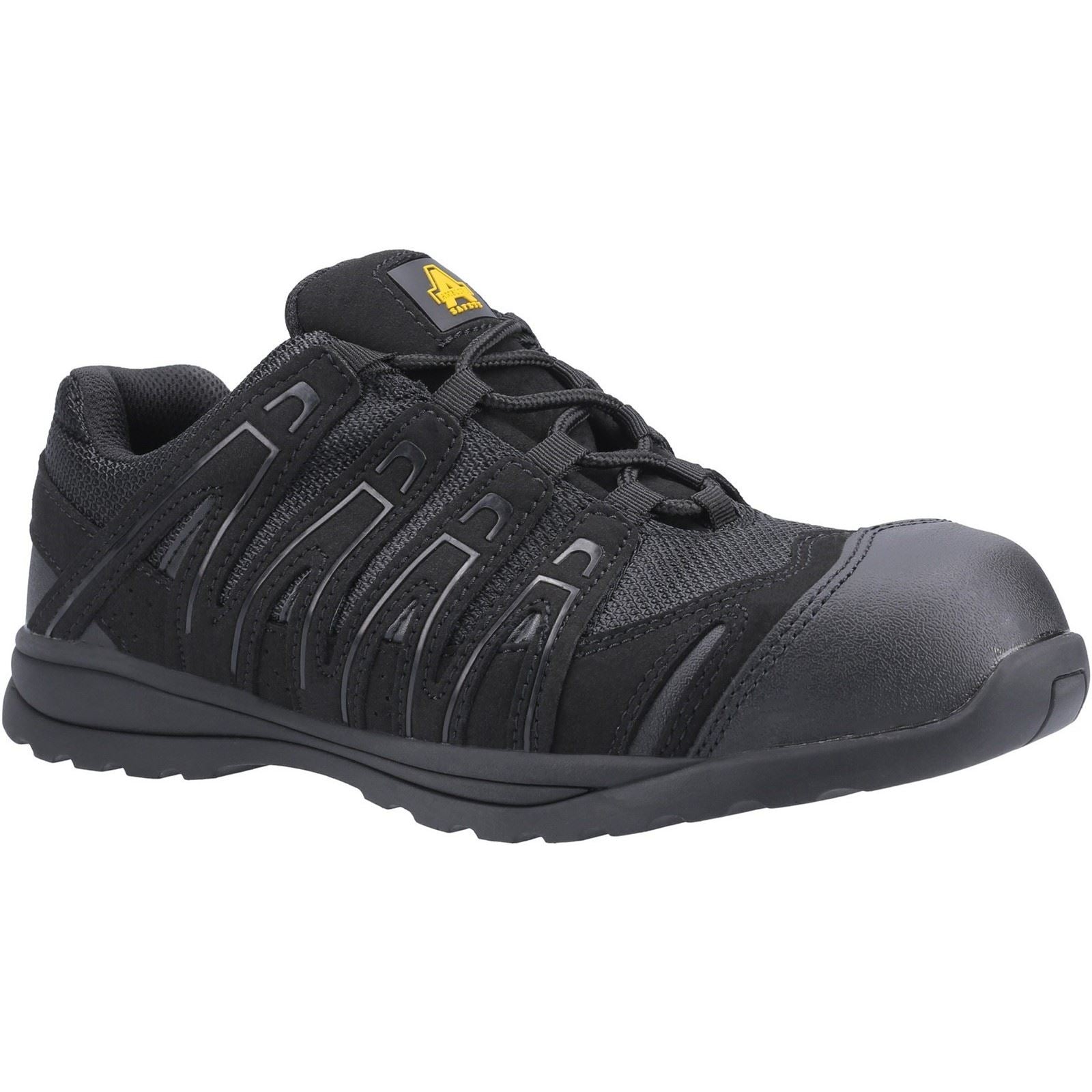 Amblers Safety FS40C Mesh/Microfibre Black Safety Sneakers