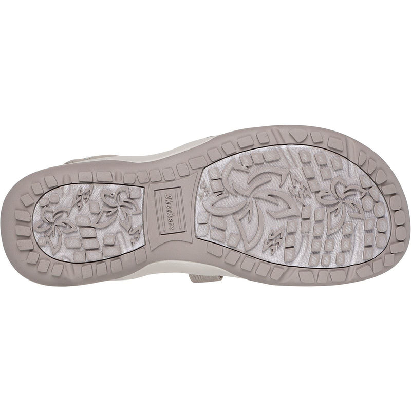 Skechers Reggae Slim Stretch Flex Textile Women's Taupe Sandals